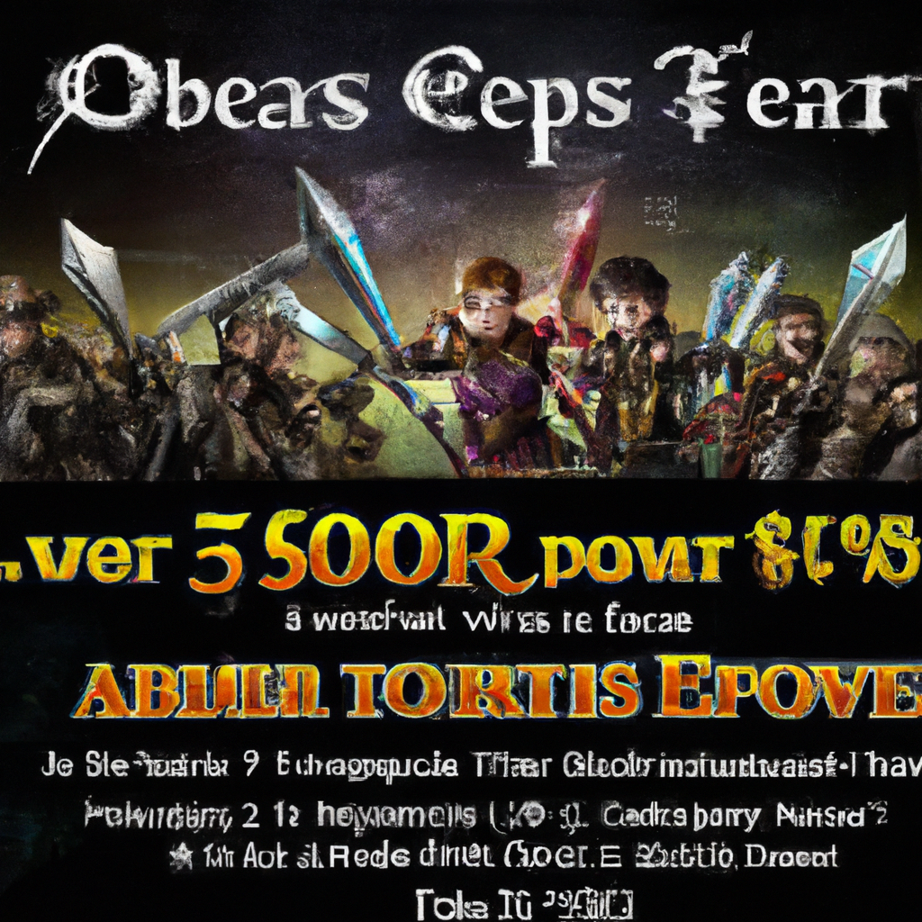 Create flyer image to promote my otserv "ReaperOT" "Open Tibia Server" "Client 8.6" "Unique systems" "Guild Wars" "Epic Battles" "Fight everyday!"all is based on game tibia