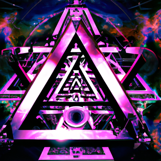 ultra realistic, Lavender, ((Retro abstract Movie Poster)), (((Giant glowing pink moon))), (((Black pink and purple Aesthetic))), ((Retro Synthwave)), (((Kevlar))), (((Cracked and Fractured))), ((1980 Retro wave))) (((Floating Pyramid))), ((Abstract Synthwave Pyramid)), (((Ancient Pyramid))), (((1980s sci-fi Pyramid))), (((pink and purple L.E.D Lights))), (((Fibre-optic wires))), ((Elegant Masterpiece)), (((Kevlar Synthwave Pyramid))), A glowing pulsating Synthwave Kevlar Pyramid, Studio photography, Glowing synoptic waves of Glowing Green plasma lies within, Intricate fractals, Mandelbrot, a floating fractured 1989s Synthwave Pyramid made out of Diamond and Kevlar, held together by delicate threads of pink and purple Fibre-optic wires, a neon pink glow from within, 65% Synthwave Aesthetics, 35% 1989s sci-fi Aesthetic, Bokeh, shallow depth of field, pink L.E.D Light Strips, Studio Lighting, Cinematic LUT, 8k resolution, Sony Camera, f/2.8, 100 ISO, shutter speed 1/250,